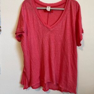 Coral Free People T-Shirt